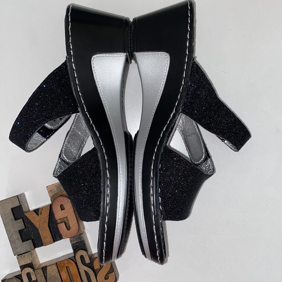 🆕🦋ALEGRIA by PG Lite ‘Loti’ Glitteroti Wedge Sandals - Picture 6 of 13